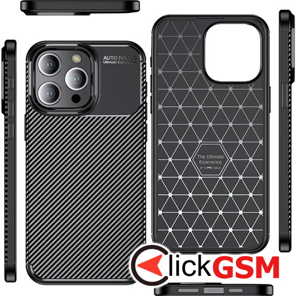 Techsuit - CarbonFiber - iPhone 13 Pro Max - Black