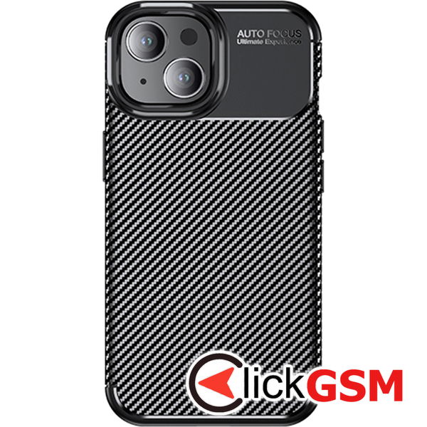 Techsuit - CarbonFiber - iPhone 14 - Black