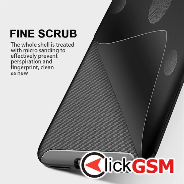 Techsuit - CarbonFiber - Samsung Galaxy S21 Ultra 5G - Black