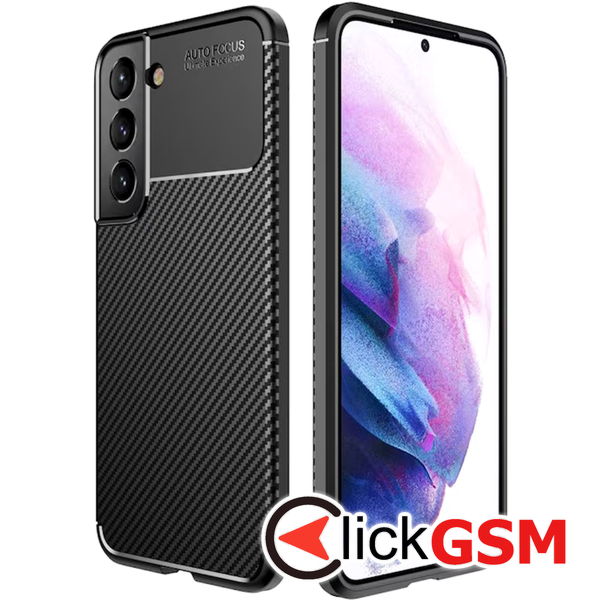 Techsuit - CarbonFiber - Samsung Galaxy S21 FE 5G - Black