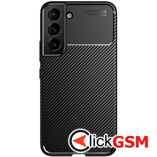 Techsuit - CarbonFiber - Samsung Galaxy S21 FE 5G - Black