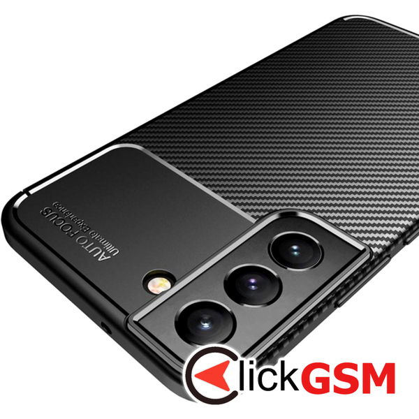 Techsuit - CarbonFiber - Samsung Galaxy S21 FE 5G - Black