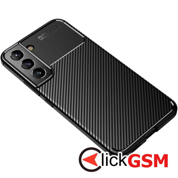Techsuit - CarbonFiber - Samsung Galaxy S21 FE 5G - Black