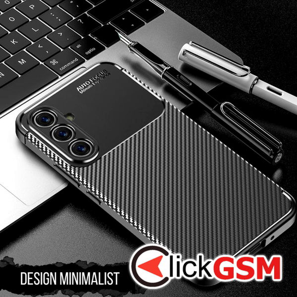 Techsuit - CarbonFiber - Samsung Galaxy A13 5G / A04s - Black