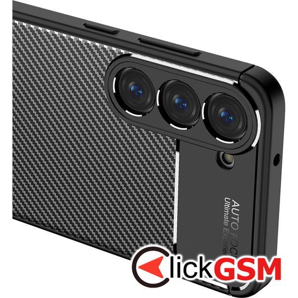 Techsuit - CarbonFiber - Samsung Galaxy S23 - Black