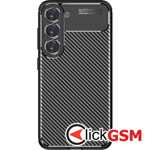 Techsuit - CarbonFiber - Samsung Galaxy S23 - Black