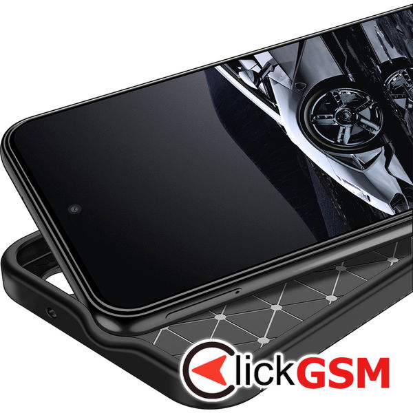 Techsuit - CarbonFiber - Samsung Galaxy S23 - Black