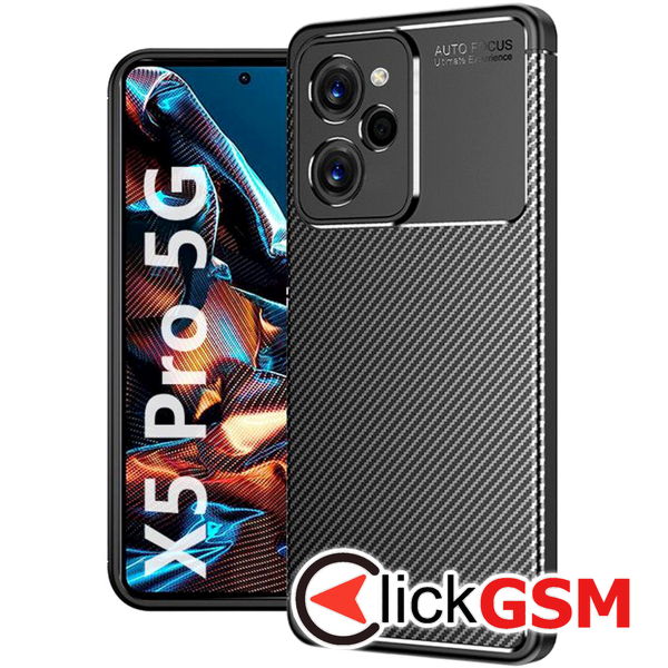 Techsuit - CarbonFiber - Xiaomi Poco X5 Pro - Black