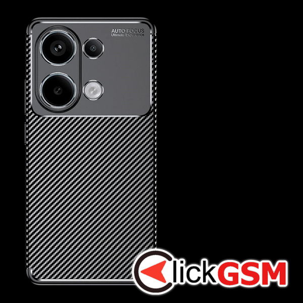 Techsuit - CarbonFiber - Xiaomi Redmi Note 13 Pro 4G / Poco M6 Pro 4G - Black
