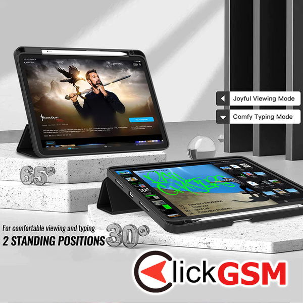 Techsuit - Flex Trifold (with Pencil Holder) - iPad Air 13 (2024) - Sky Blue