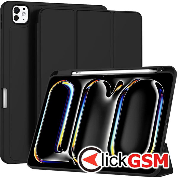 Techsuit - Flex Trifold (with Pencil Holder) - iPad Pro 11 (2024) - Black