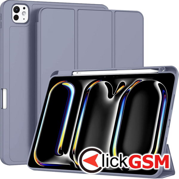 Techsuit - Flex Trifold (with Pencil Holder) - iPad Pro 11 (2024) - Purple