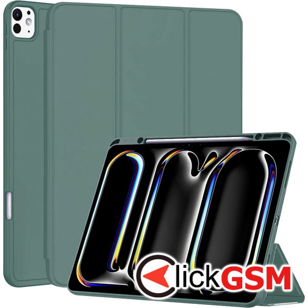 Techsuit - Flex Trifold (with Pencil Holder) - iPad Pro 13 (2024) - Green
