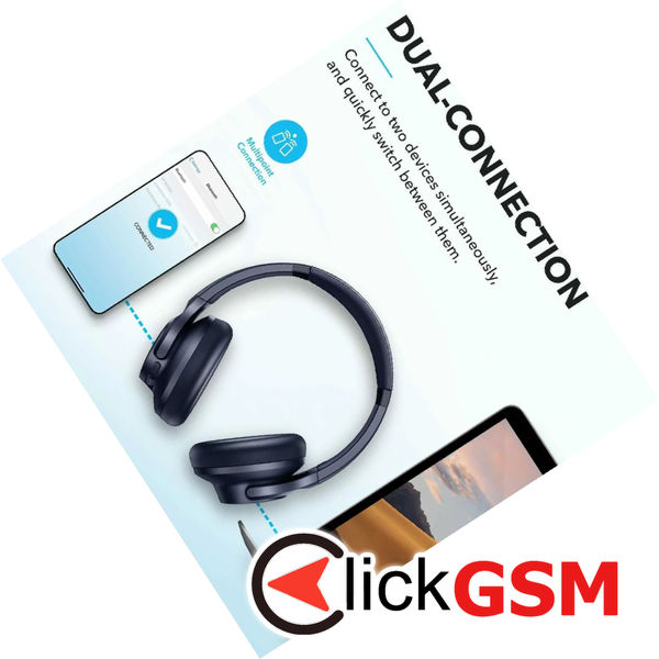 Anker - Wireless Headphones Life Q20i (A3004G31) - Bluetooth, Hybrid Active Noise Cancelling, Dual-Connections - Blue