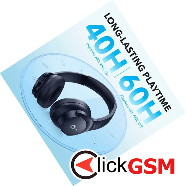 Anker - Wireless Headphones Life Q20i (A3004G31) - Bluetooth, Hybrid Active Noise Cancelling, Dual-Connections - Blue