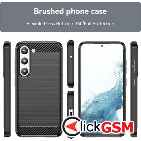 Techsuit - Carbon Silicone - Samsung Galaxy S22 5G - Blue