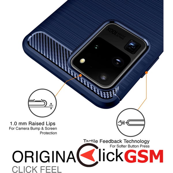 Techsuit - Carbon Silicone - Samsung Galaxy A23 4G / A23 5G - Blue