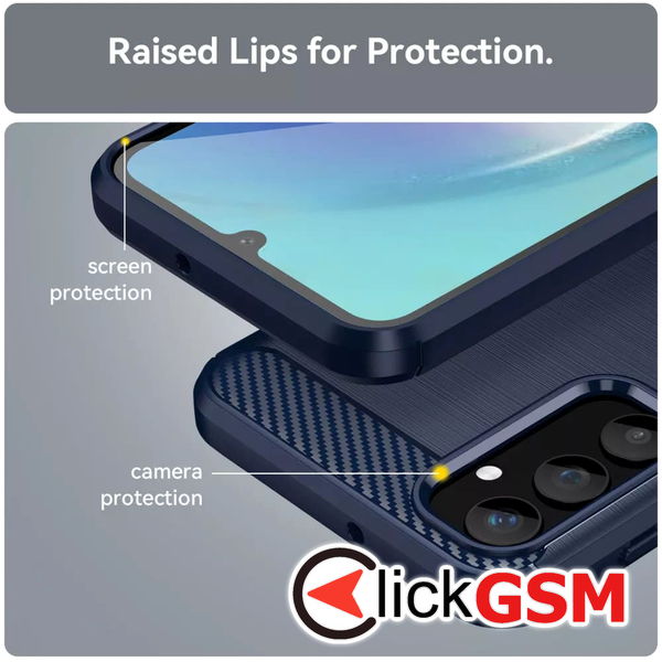 Techsuit - Carbon Silicone - Samsung Galaxy A23 4G / A23 5G - Blue