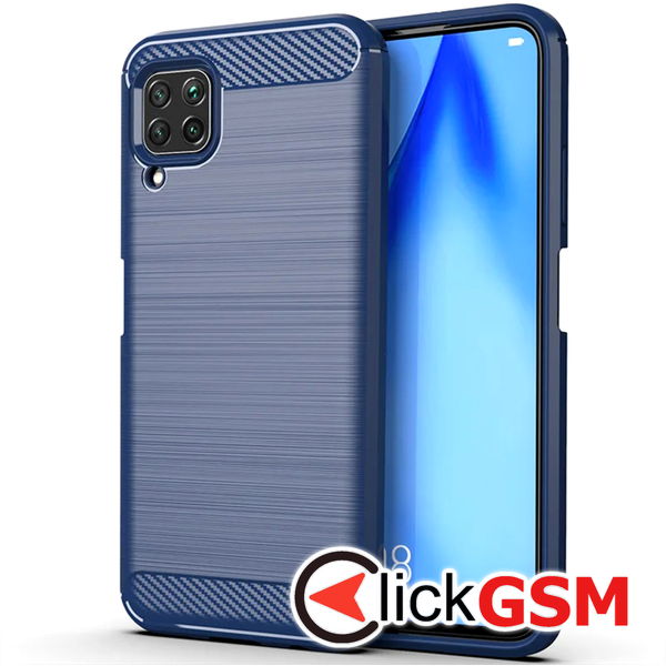 Techsuit - Carbon Silicone - Huawei P40 Lite - Blue