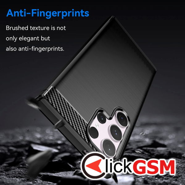 Techsuit - Carbon Silicone - Samsung Galaxy S23 Ultra - Blue