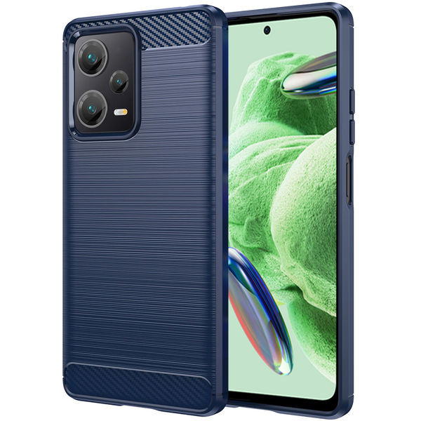 Techsuit - Carbon Silicone - Xiaomi Redmi Note 12 5G / Poco X5 - Blue