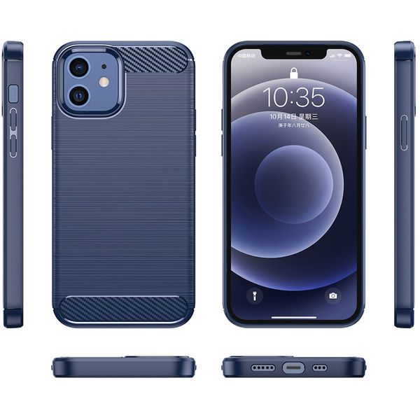 Techsuit - Carbon Silicone - Xiaomi Redmi Note 12 5G / Poco X5 - Blue