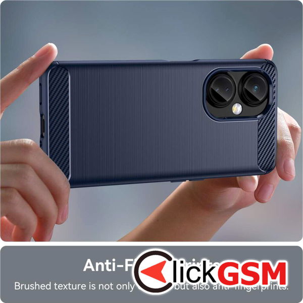 Techsuit - Carbon Silicone - OnePlus Nord CE 3 Lite - Blue