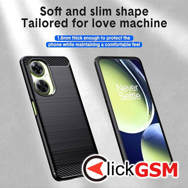 Techsuit - Carbon Silicone - OnePlus Nord CE 3 Lite - Blue