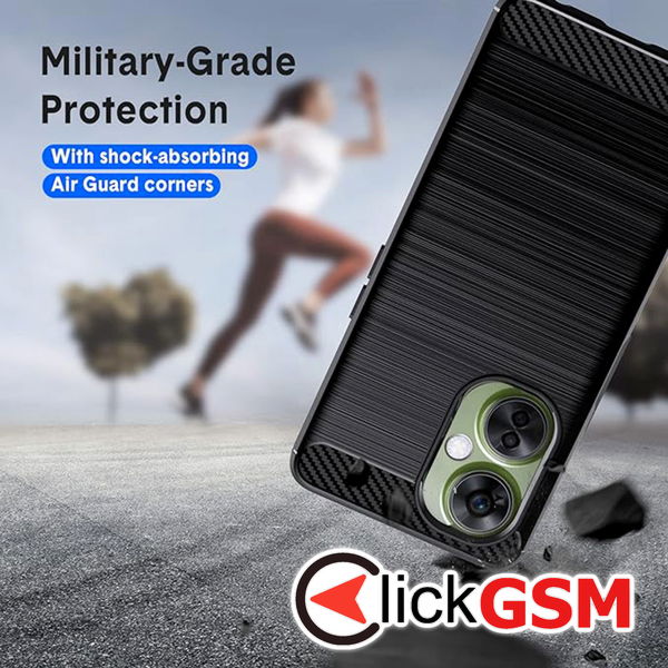 Techsuit - Carbon Silicone - OnePlus Nord CE 3 Lite - Blue