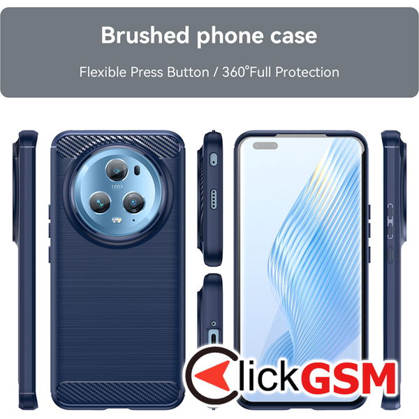 Techsuit - Carbon Silicone - Honor Magic5 Pro - Blue