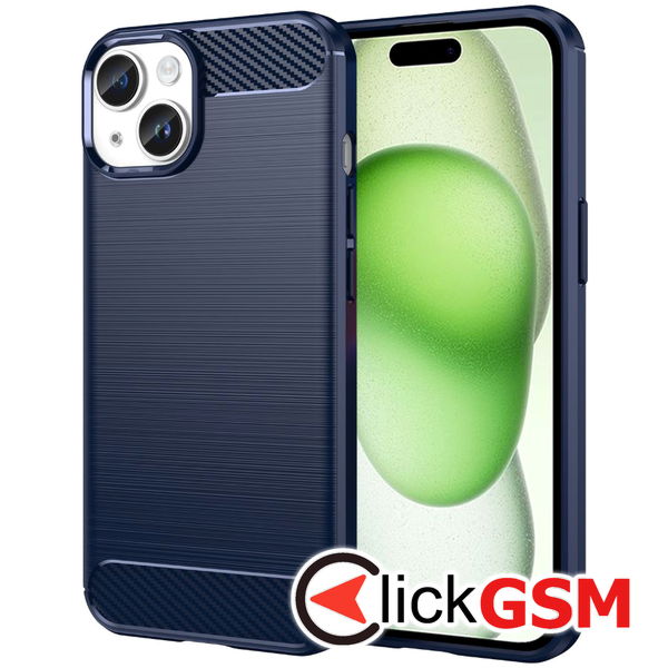 Techsuit - Carbon Silicone - iPhone 15 Plus - Blue