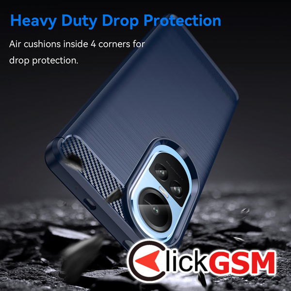 Techsuit - Carbon Silicone - Oppo Reno10 / Reno10 Pro - Blue