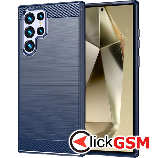 Techsuit - Carbon Silicone - Samsung Galaxy S24 Ultra - Blue