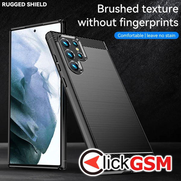 Techsuit - Carbon Silicone - Samsung Galaxy S24 Ultra - Blue