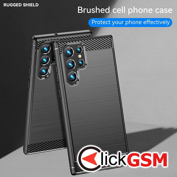 Techsuit - Carbon Silicone - Samsung Galaxy S24 Ultra - Blue