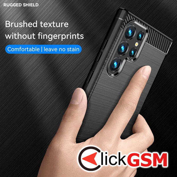 Techsuit - Carbon Silicone - Samsung Galaxy S24 Ultra - Blue