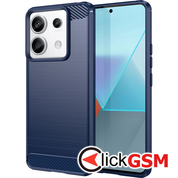 Techsuit - Carbon Silicone - Xiaomi Redmi Note 13 Pro 5G / Poco X6 - Blue