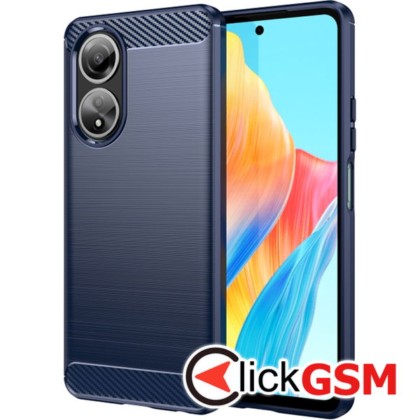 Techsuit - Carbon Silicone - Oppo A58 4G - Blue