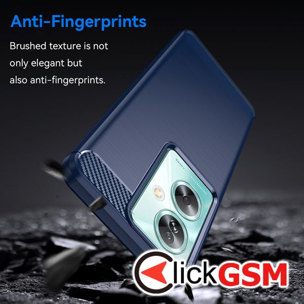 Techsuit - Carbon Silicone - Oppo A58 4G - Blue