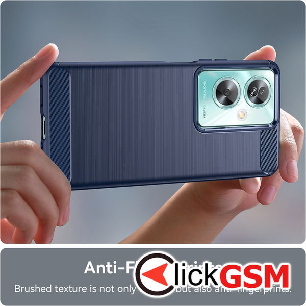 Techsuit - Carbon Silicone - Oppo A58 4G - Blue