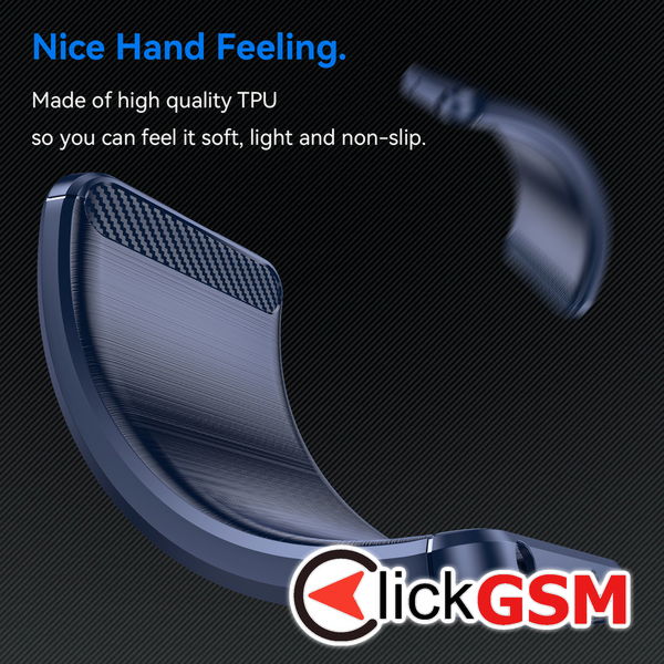 Techsuit - Carbon Silicone - Xiaomi Redmi 13C 4G / 13C 5G / C65 - Blue