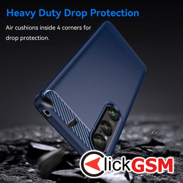 Techsuit - Carbon Silicone - Honor Magic6 Lite - Blue