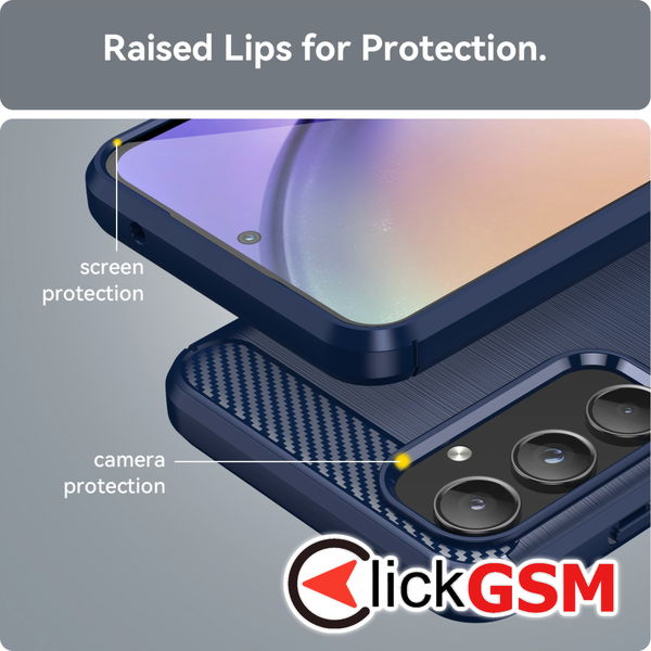 Techsuit - Carbon Silicone - Samsung Galaxy A55 5G - Blue