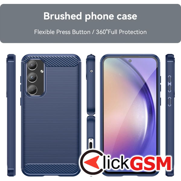 Techsuit - Carbon Silicone - Samsung Galaxy A55 5G - Blue