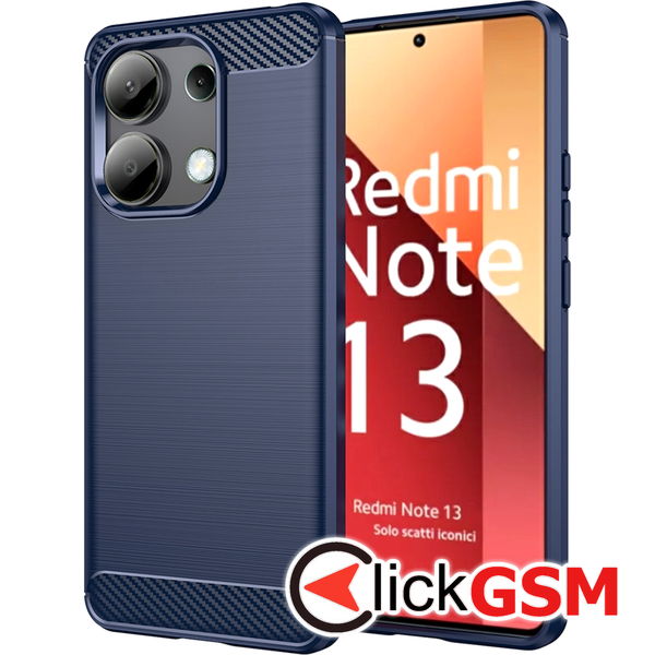 Techsuit - Carbon Silicone - Xiaomi Redmi Note 13 4G - Blue