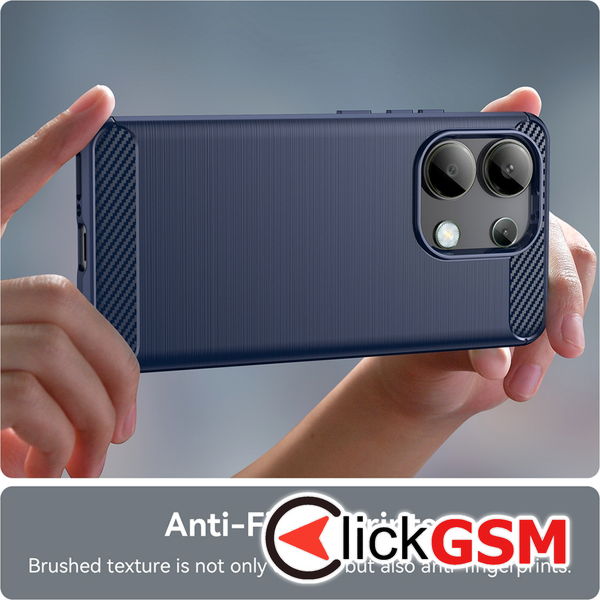 Techsuit - Carbon Silicone - Xiaomi Redmi Note 13 4G - Blue