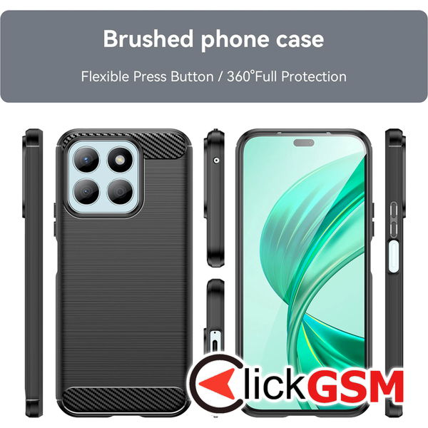 Techsuit - Carbon Silicone - Honor X8b - Blue