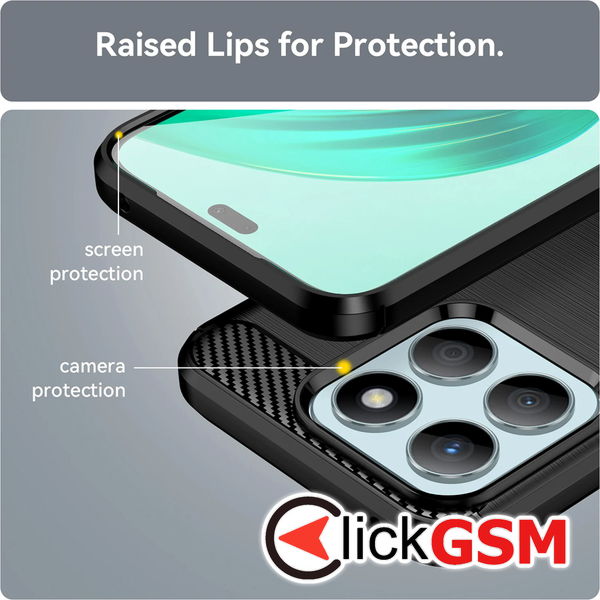 Techsuit - Carbon Silicone - Honor X8b - Blue