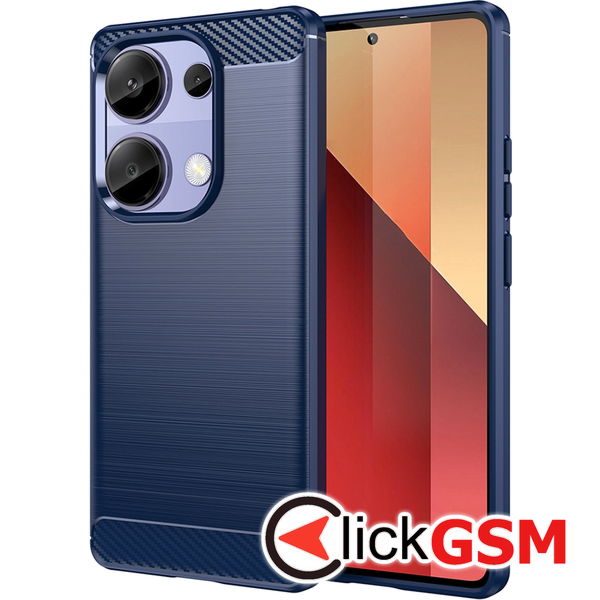 Techsuit - Carbon Silicone - Xiaomi Redmi Note 13 Pro 4G / Poco M6 Pro 4G - Blue