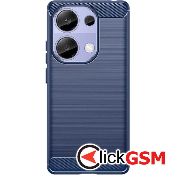Techsuit - Carbon Silicone - Xiaomi Redmi Note 13 Pro 4G / Poco M6 Pro 4G - Blue